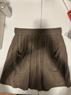 Garage Olive Green Elastic Waist Skirt Size Large